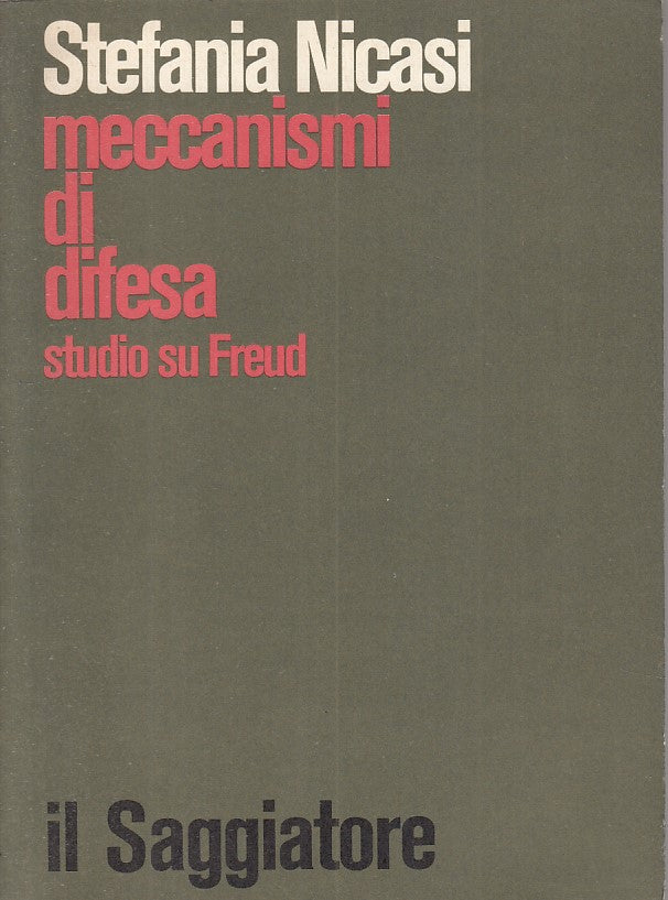 Meccanismi di difesa Studio su Freud- Stefania Nicasi- Saggiatore- 1a ed.-ZFS236