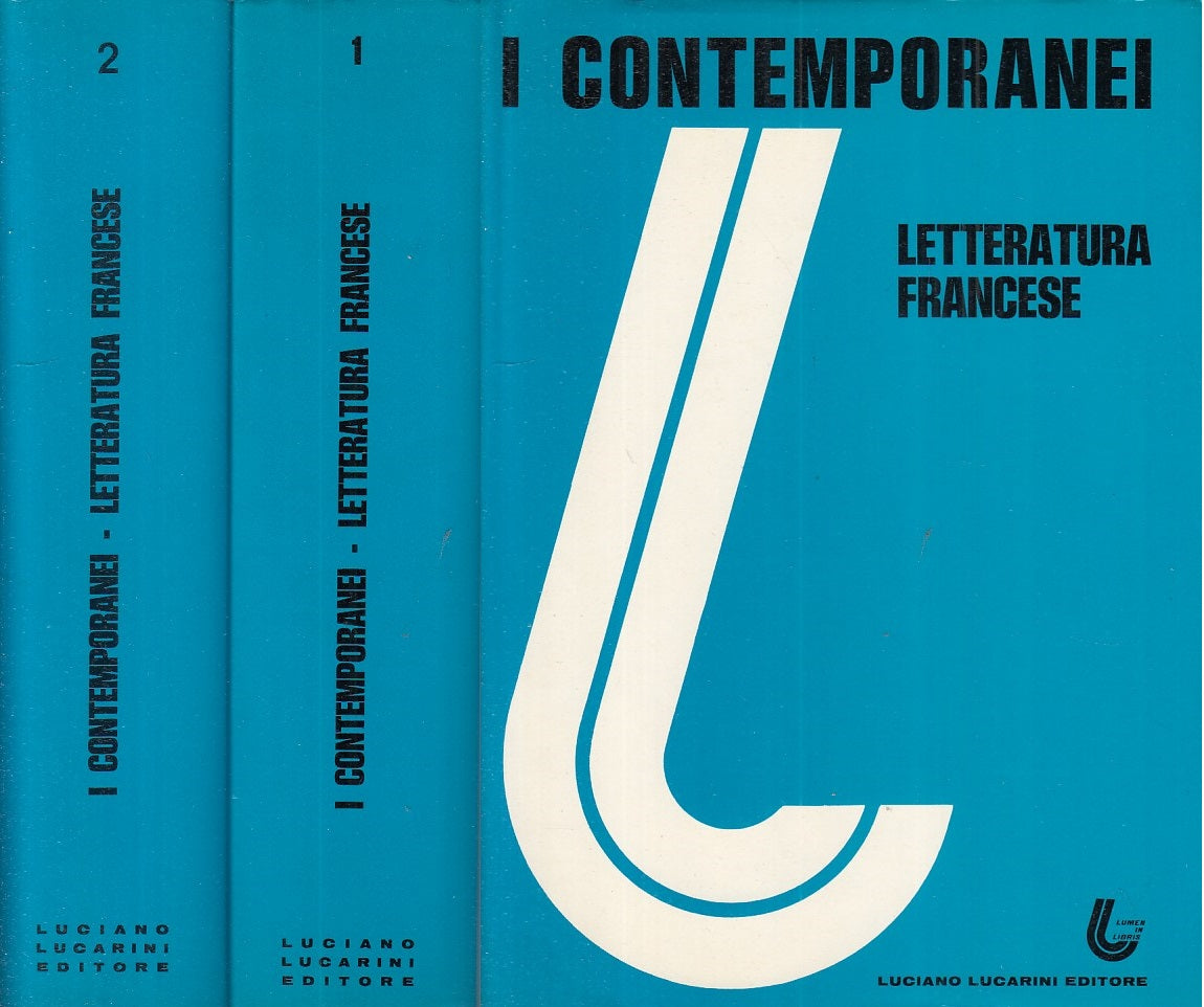 LS- I CONTEMPORANEI LETTERATURA FRANCESE 2 VOLL.-- LUCARINI--- 1976- CS - ZFS401