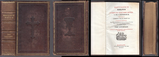 LH-BREVIARIUM ROMANUM EX DECRETO CONCILII TRIDENTINO-- BASSANI--- 1846- C- XFS97