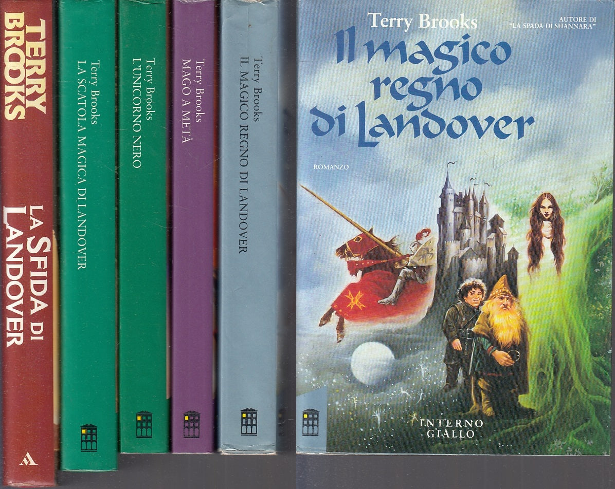 LF- CICLO DI LANDOVER VOLUMI 1/5 - TERRY BROOKS- INTERNO GIALLO--- 1990- BS- YFS