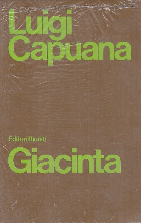 LN- GIACINTA SIGILLATO - LUIGI CAPUANA - RIUNITI --- 1980 - B - ZFS422