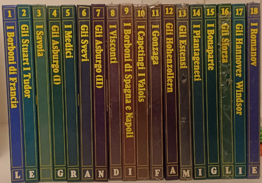 LS- LE GRANDI FAMIGLIE D'EUROPA VOLUMI 1/18 COMPLETA-- MONDADORI--- 1972- C- ZFS