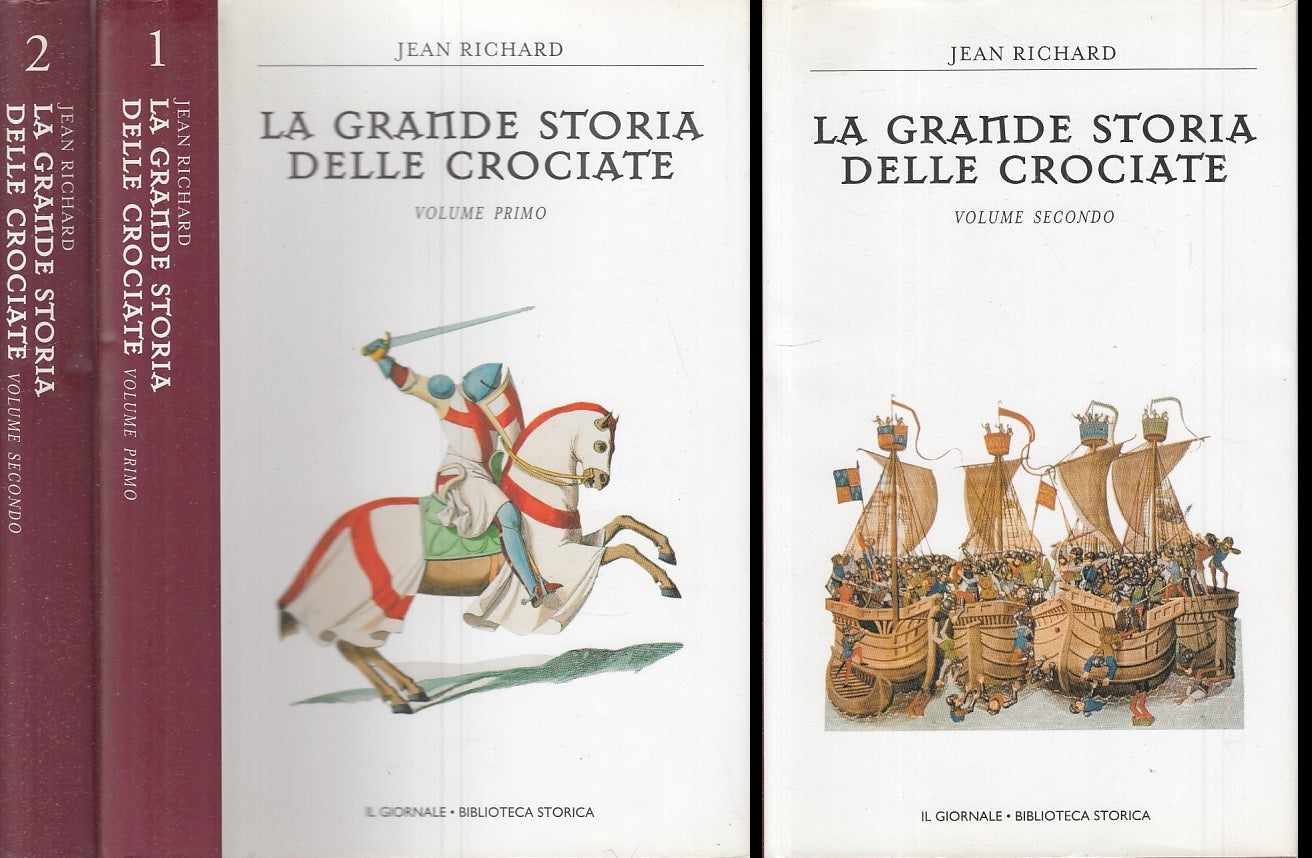LS- GRANDE STORIA CROCIATE 2 VOLL.-- GIORNALE- STORICA 1/2 -- 2003 - CS - ZFS464
