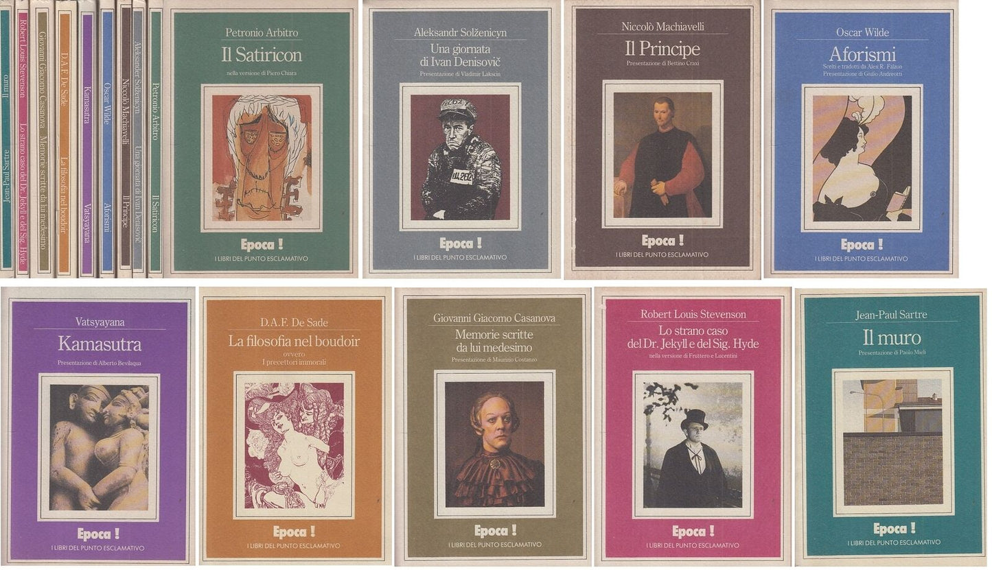 LN- EPOCA! LIBRI DEL PUNTO ESCLAMATIVO 9 VOLL. -- MONDADORI --- 1980- B- ZFS196