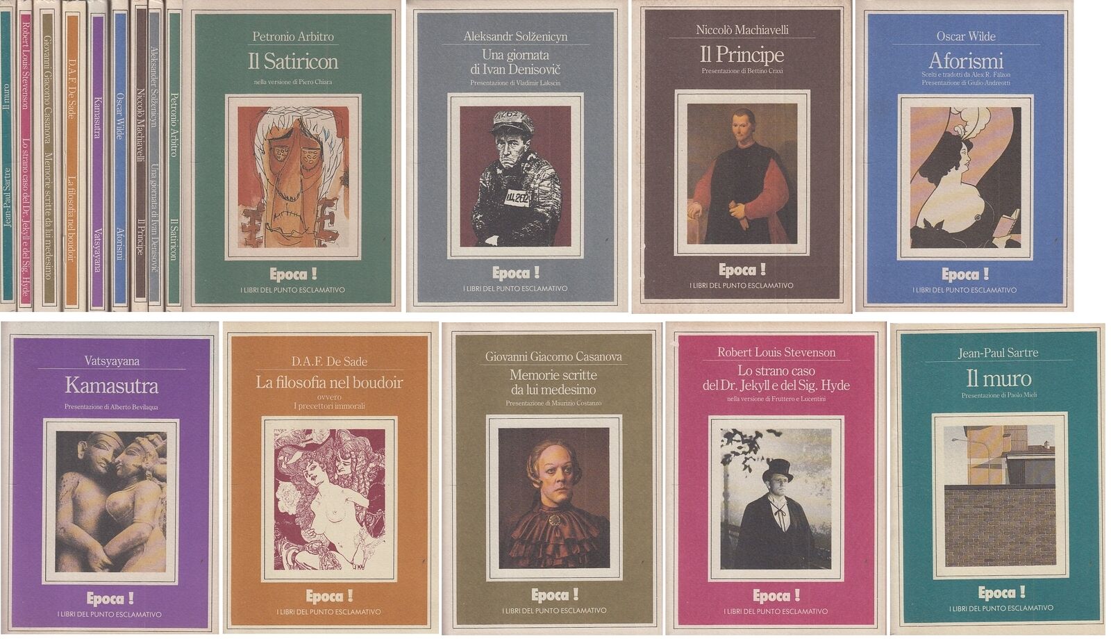 LN- EPOCA! LIBRI DEL PUNTO ESCLAMATIVO 9 VOLL. -- MONDADORI --- 1980- B- ZFS196