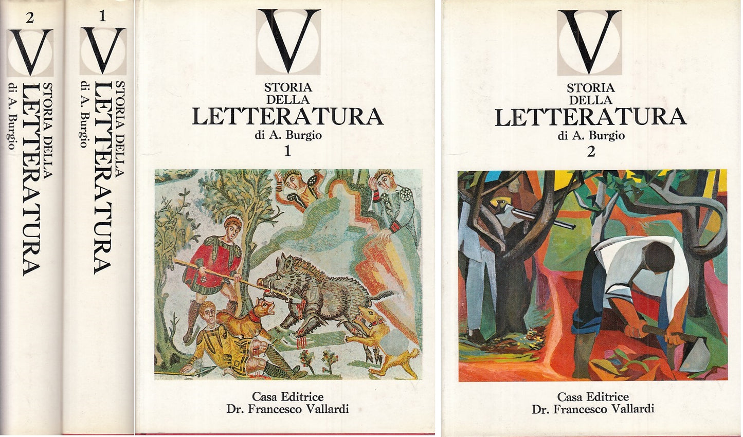 Storia della letteratura 2 volumi- Alfonso Burgio- Vallardi Secoli- 1963- ZFS108