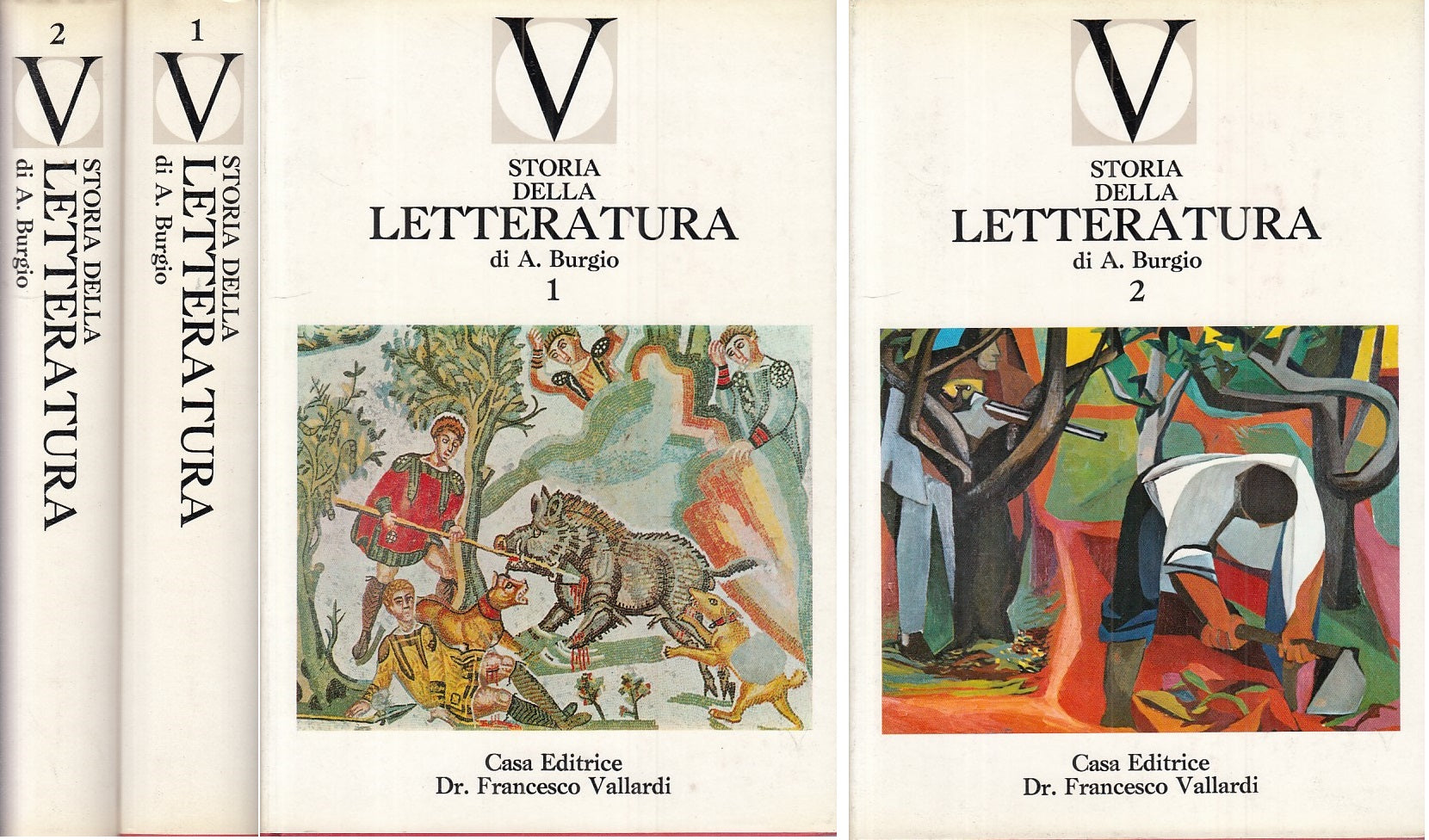 Storia della letteratura 2 volumi- Alfonso Burgio- Vallardi Secoli- 1963- ZFS108