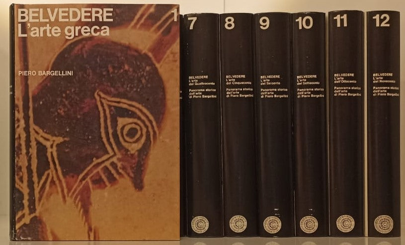 LT- BELVEDERE 12 VOLUMI PANORAMA ARTE - BARGELLINI- VALLECCHI--- 1968- CS- YFS