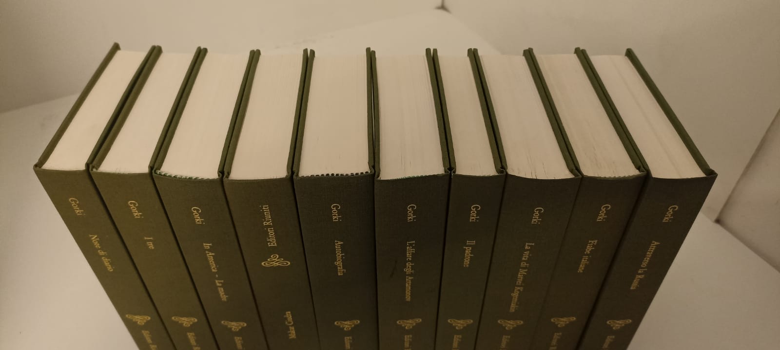 LN- OPERE SCELTE 10 VOLUMI COMPLETA- MAKSIM GORKI- EDITORI RIUNITI--- 1980- C- YFS