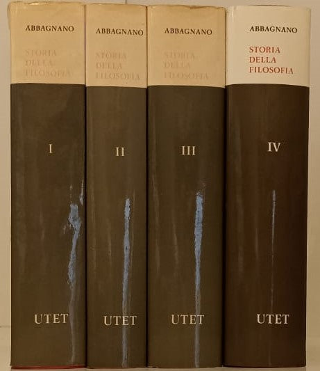 LS- STORIA DELLA FILOSOFIA 4 VOLUMI COMPLETA - ABBAGNANO - UTET--- 1969- CS- YFS