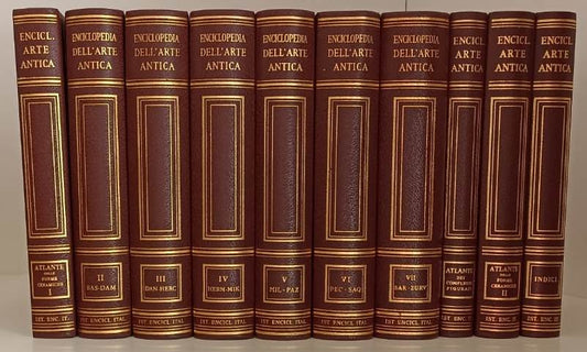 LT- ENCICLOPEDIA DELL'ARTE ANTICA 10 VOLUMI QUASI COMPLETA-- TRECCANI--- 1958- C- YFS