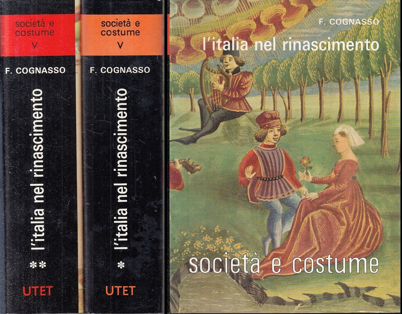 LS- L'ITALIA NEL RINASCIMENTO 1/2 VOLUME V - COGNASSO - UTET--- 1966- CS- YFS730