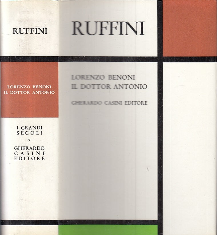 LN- LORENZO BENONI IL DOTTOR ANTONIO - RUFFINI - CASINI --- 1968 - CS - YFS737