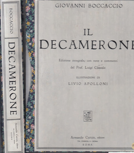 LN- IL DECAMERONE APOLLONI - GIOVANNI BOCCACCIO - CURCIO--- 1960- C- XFS999