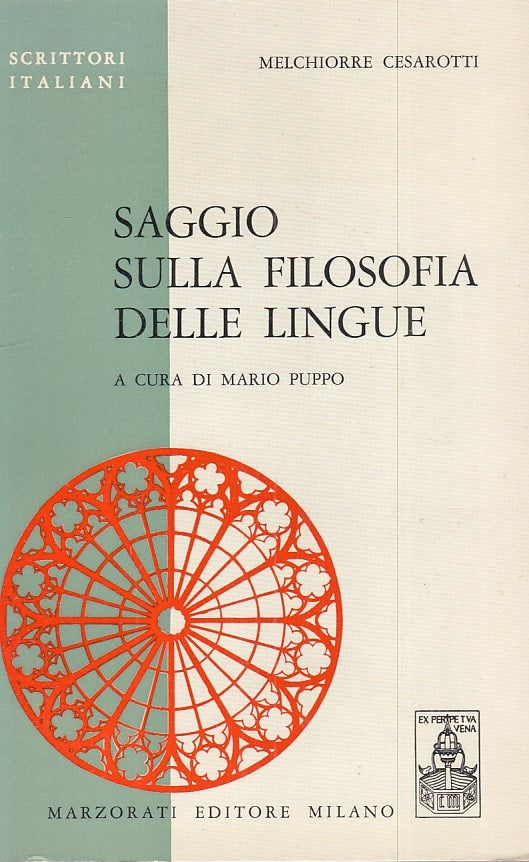 LS- SAGGIO FILOSOFIA DELLE LINGUE - CESAROTTI - MARZORATI --- 1969 - B - ZFS537