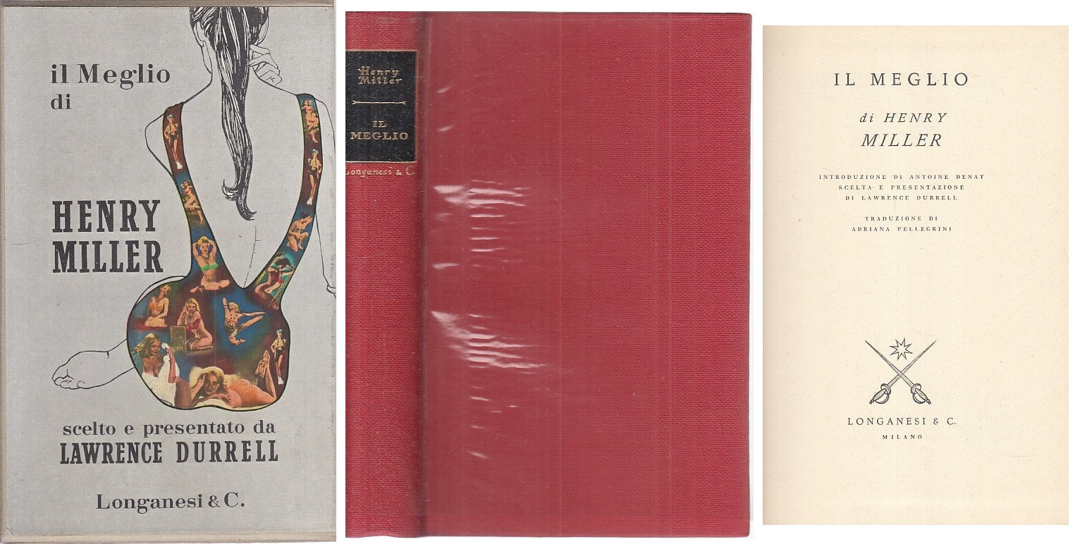 IL MEGLIO DI HENRY MILLER - DURRELL - LONGANESI --- 1961 - CS - XFS126