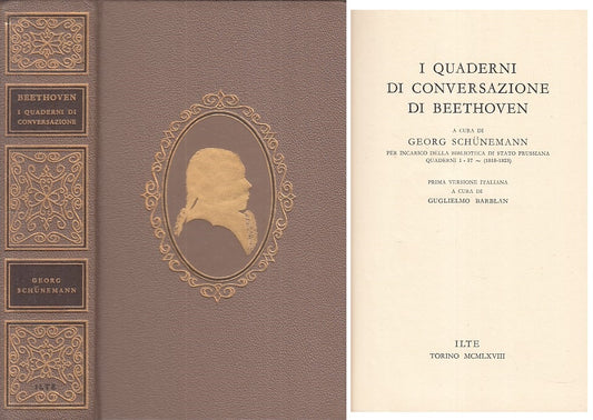 LS- QUADERNI CONVERSAZIONE DI BEETHOVEN- SCHUNEMANN- ILTE --- 1968 - CS - XFS126