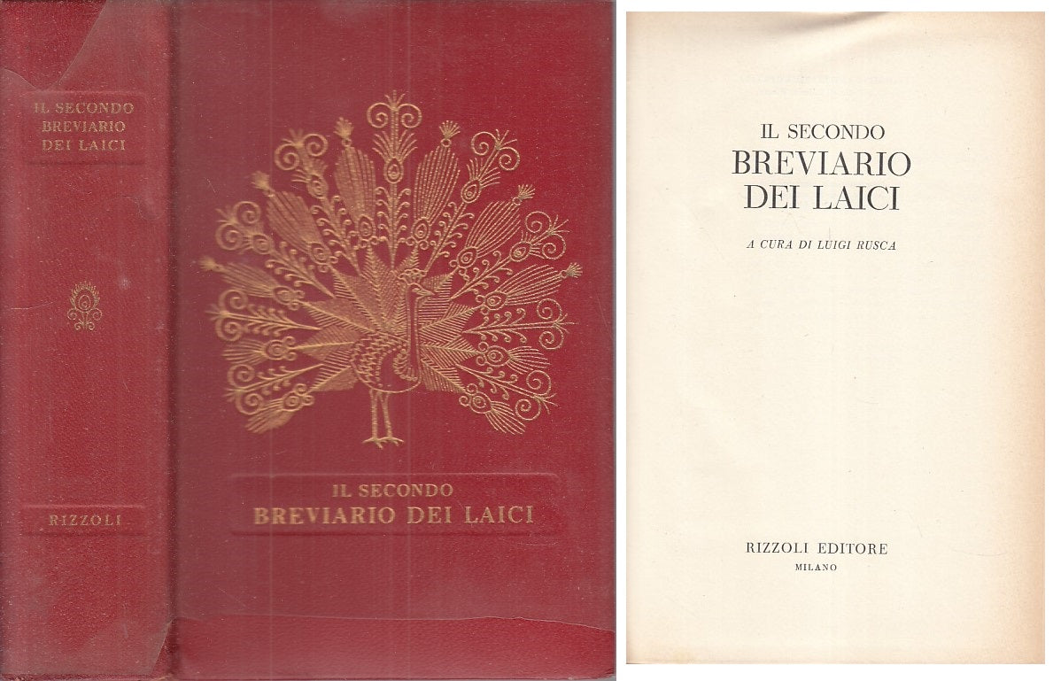 LS- IL SECONDO BREVIARIO DEI LAICI -- RIZZOLI --- 1964 - CS - ZFS542