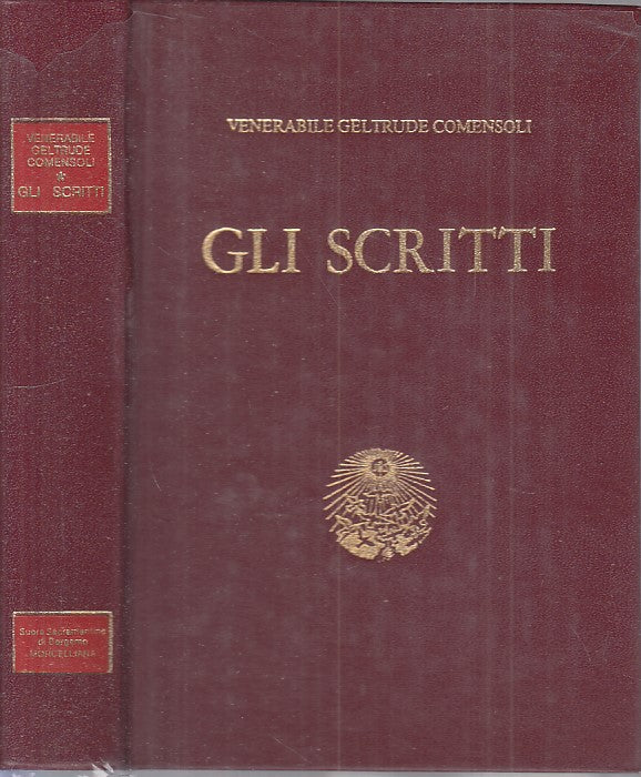 LS- GLI SCRITTI - GELTRUDE COMENSOLI - MORCELLIANA --- 1981 - CS - ZFS542
