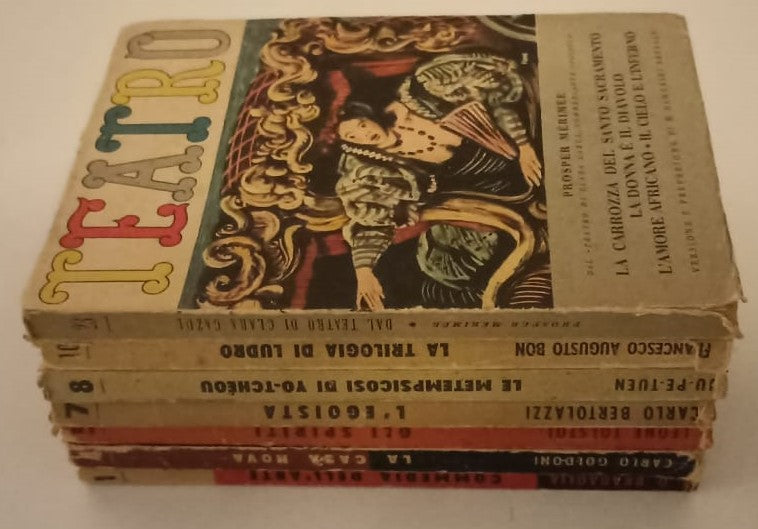 LT- LOTTO TEATRO 7 VOLUMI GOLDONI TOLSTOI MERIMEE-- IL DRAMMA--- 1943- B- ZFS603