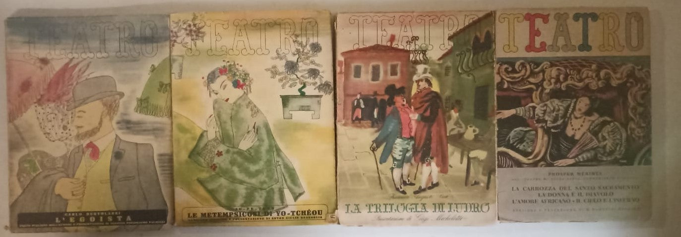 LT- LOTTO TEATRO 7 VOLUMI GOLDONI TOLSTOI MERIMEE-- IL DRAMMA--- 1943- B- ZFS603