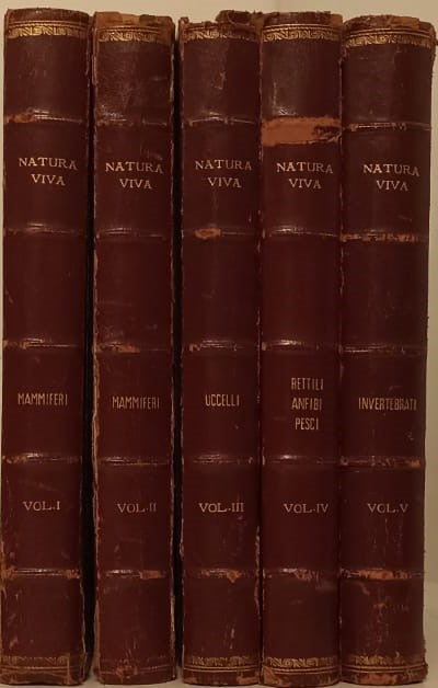 LZ- NATURA VIVA VOLUMI 1/5  OPERA COMPLETA -- VALLARDI --- 1961 - C - YFS999
