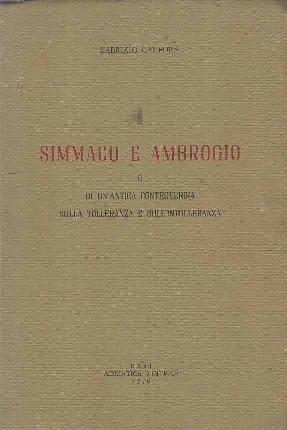 LS- SIMMACO E AMBROGIO - CANFORA - ADRIATICA --- 1970 - BS - ZFS481