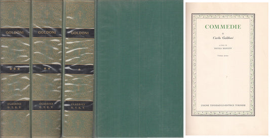 LS- COMMEDIE DI CARLO GOLDONI 3 VOLL. -- UTET -- 1a ED. - 1977 - CS - XFS