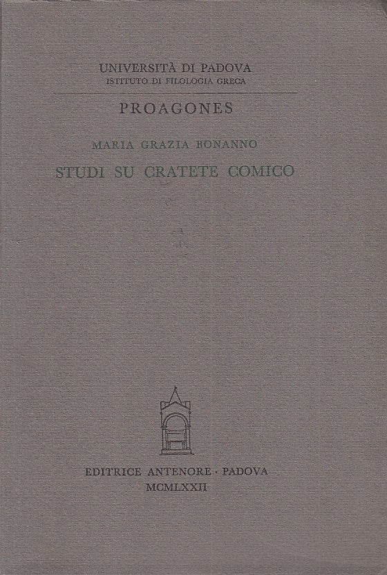 LS- STUDI SU CRATETE COMICO - BONANNO - ANTENORE --- 1972 - B - ZFS523