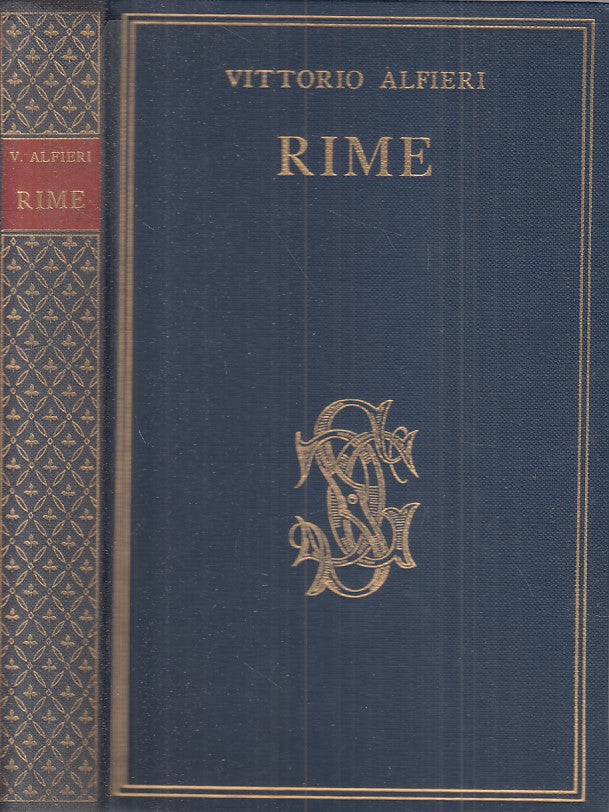 LN- RIME - VITTORIO ALFIERI - SANSONI - CARDUCCIANA -- 1963 - CS - ZFS536