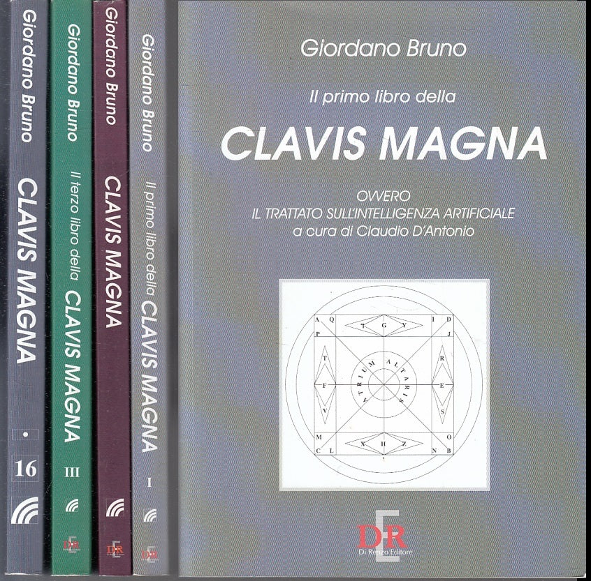 LS- CLAVIS MAGNA 4 LIBRI- GIORDANO BRUNO- DI RENZO- ARCOBALENO-- 2007- B- XFS123