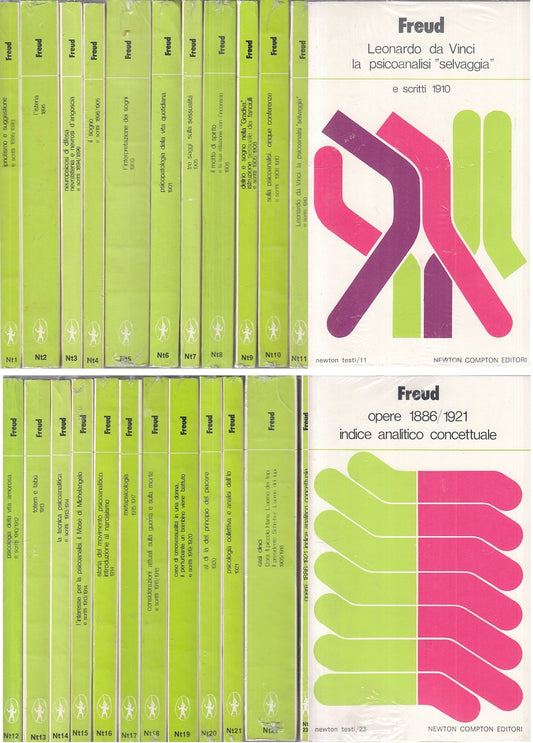 LS- OPERE 1886/1921 23 VOLUMI SIGILLATI - FREUD - NEWTON --- 1976 - B - XFS999
