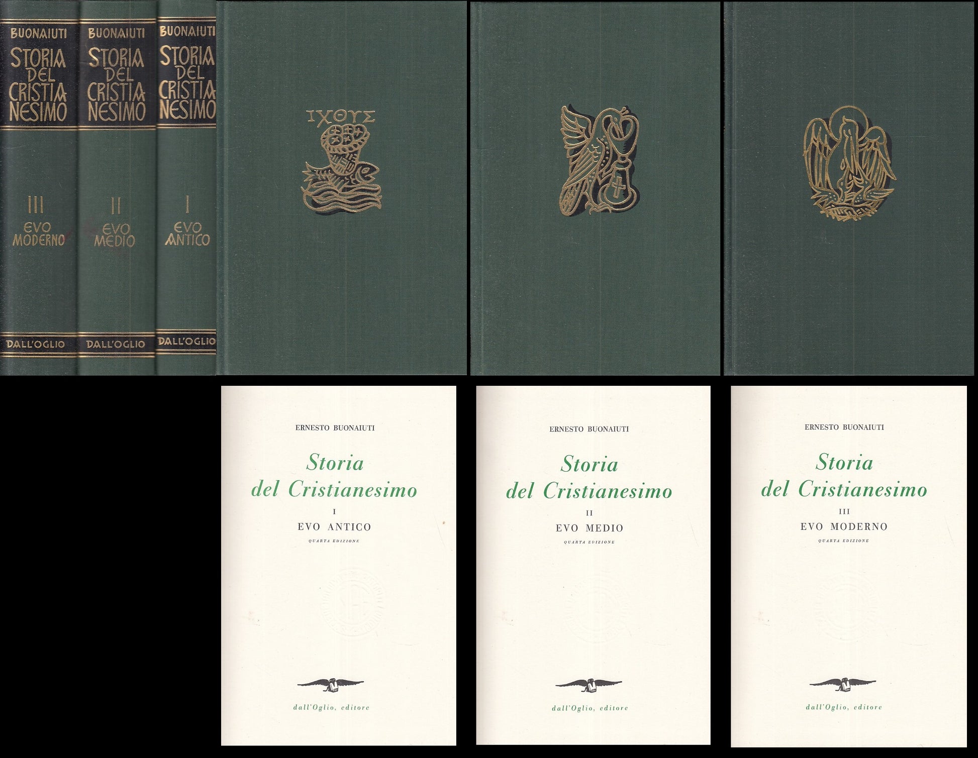 LS- STORIA DEL CRISTIANESIMO 3 VOLL.- BUONAIUTI- DALL'OGLIO--- 1941- CS - XFS999