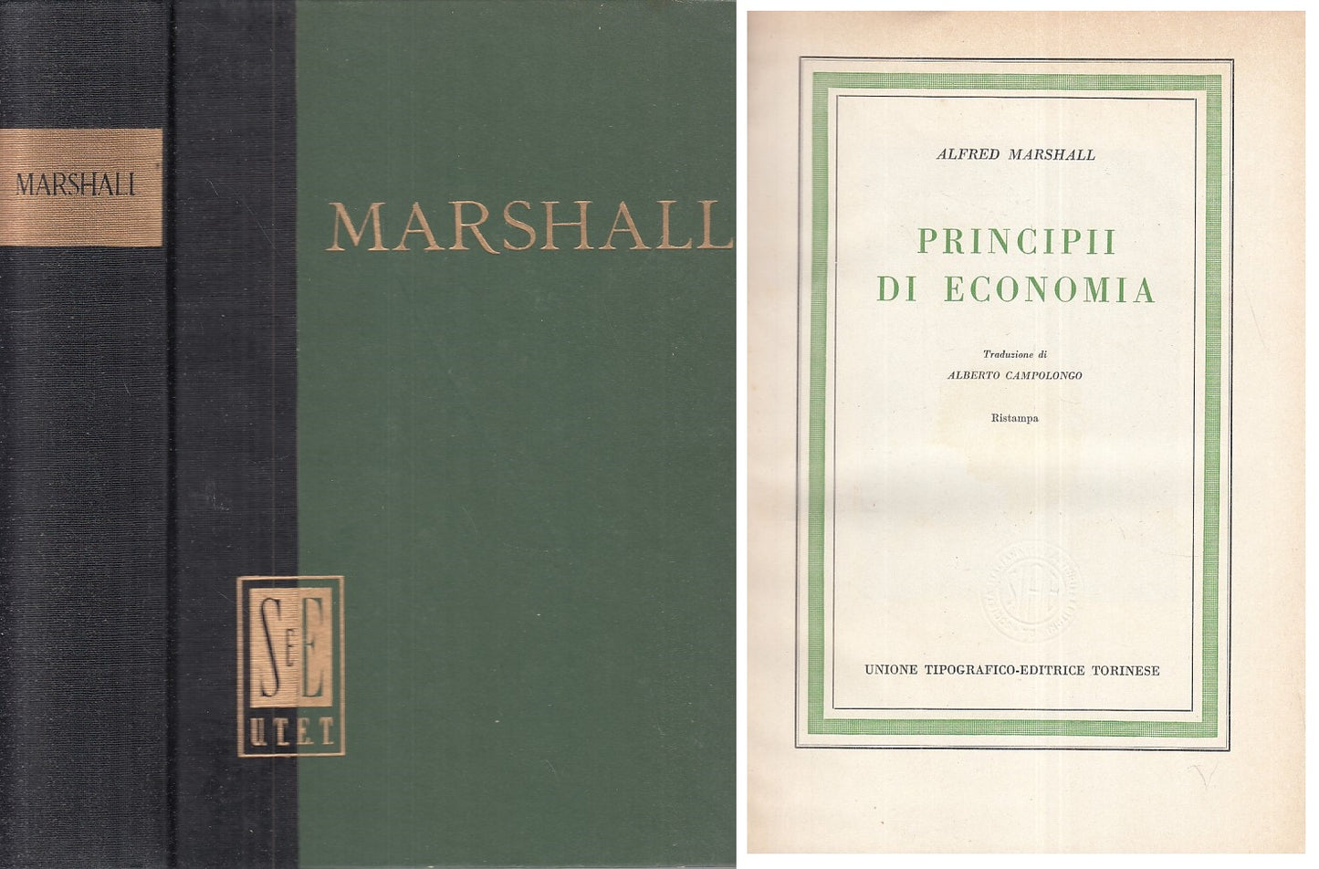 LS- PRINCIPII DI ECONOMIA - ALFRED MARSHALL - UTET --- 1959 - C - XFS999