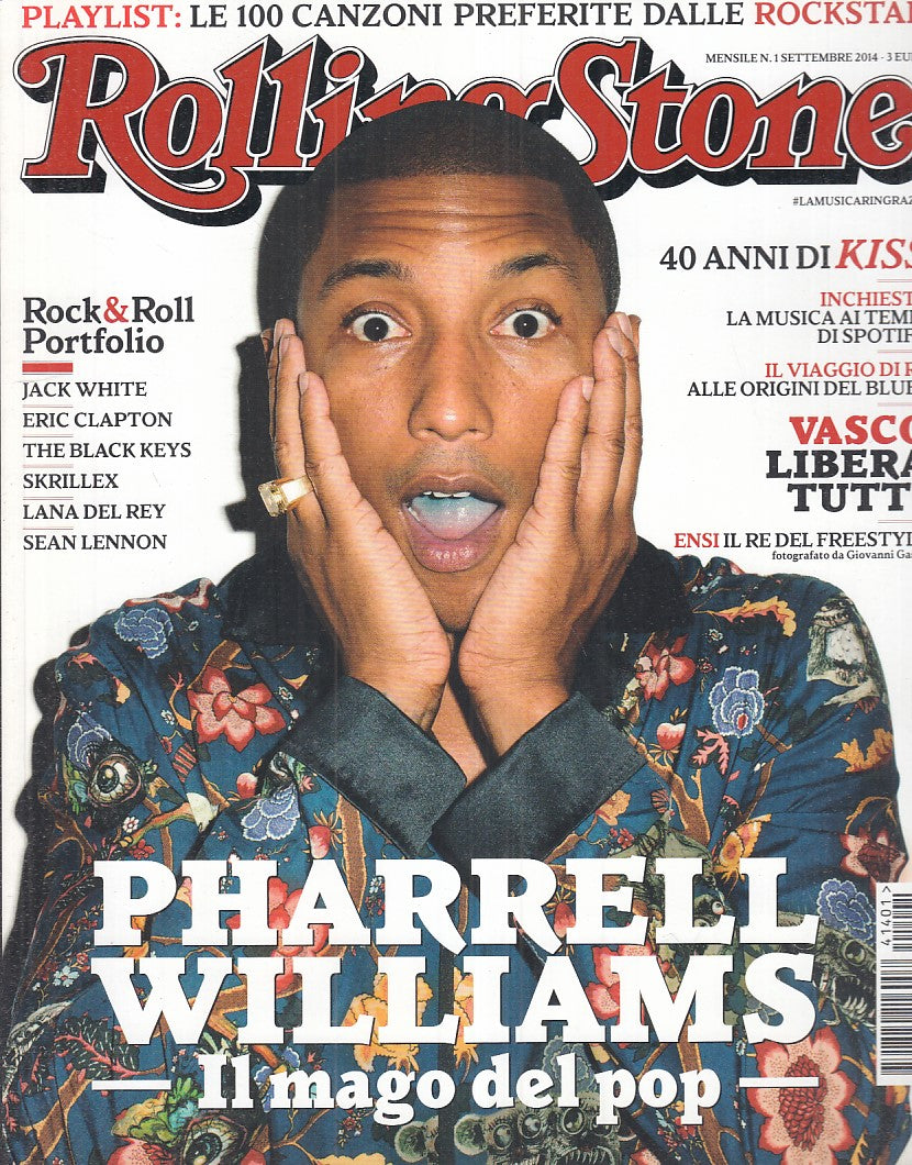 LR- RIVISTA MAGAZINE ROLLING STONE N.1 PHARRELL WILLIAMS ----- 2014 - B - YFS999