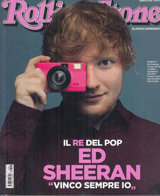 LR- RIVISTA MAGAZINE ROLLING STONE FEBBRAIO ED SHEERAN ----- 2018 - B - YFS999