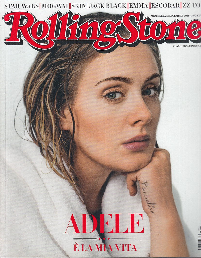 LR- RIVISTA MAGAZINE ROLLING STONE N.13 ADELE ----- 2015 - B - YFS999