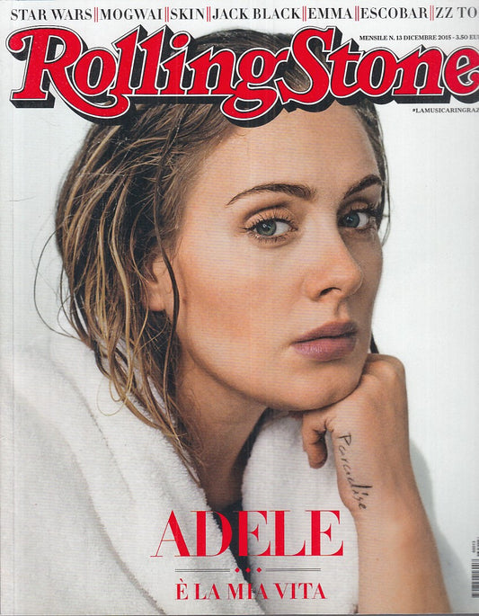 LR- RIVISTA MAGAZINE ROLLING STONE N.13 ADELE ----- 2015 - B - YFS999