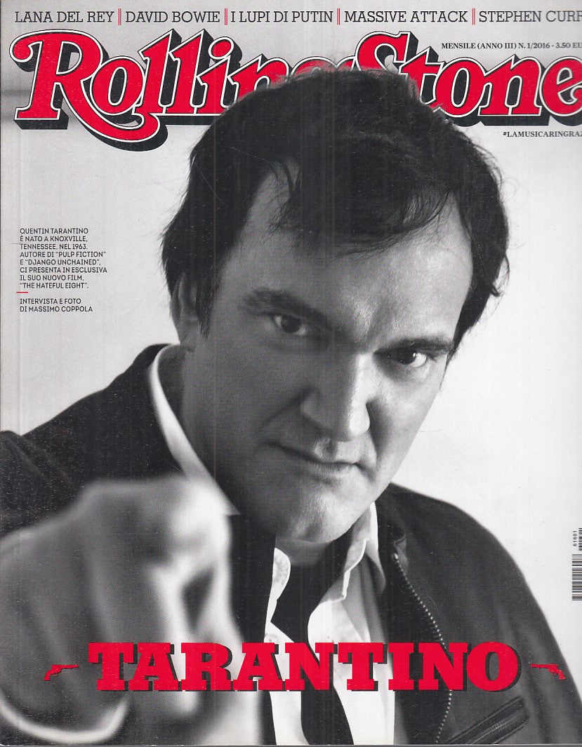 LR- RIVISTA MAGAZINE ROLLING STONE N.1 TARANTINO ----- 2016 - B - YFS999