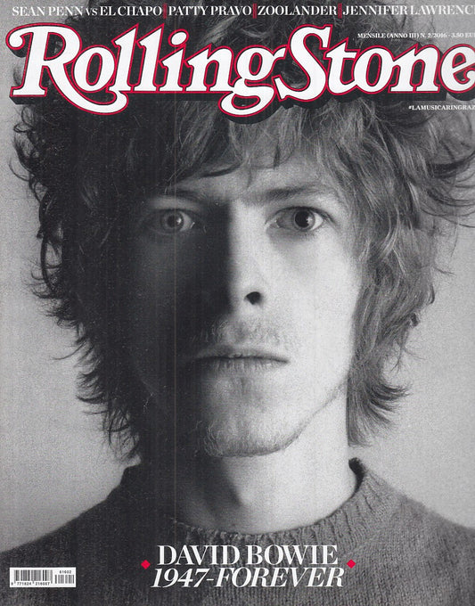LR- RIVISTA MAGAZINE ROLLING STONE N.2 DAVID BOWIE ----- 2016 - B - YFS999