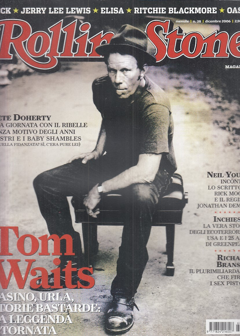 LR- RIVISTA MAGAZINE ROLLING STONE N.38 TOM WAITS ----- 2006 - B - YFS999