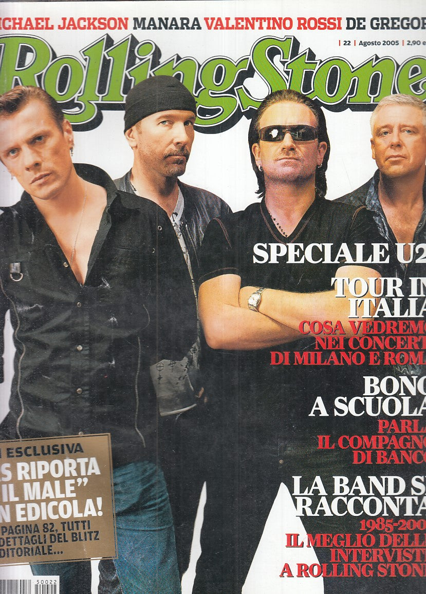 LR- RIVISTA MAGAZINE ROLLING STONE N.22 U2 BONO ----- 2005 - B - YFS999