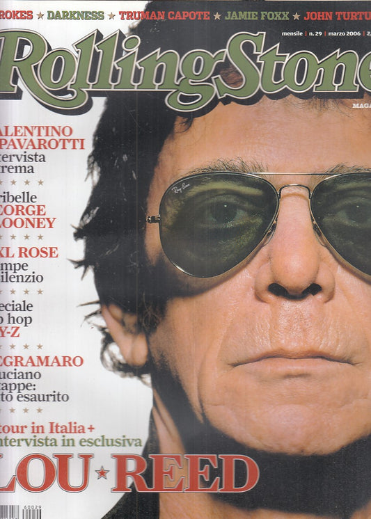 LR- RIVISTA MAGAZINE ROLLING STONE N.29 LOU REED JAY Z ----- 2006 - B - YFS999