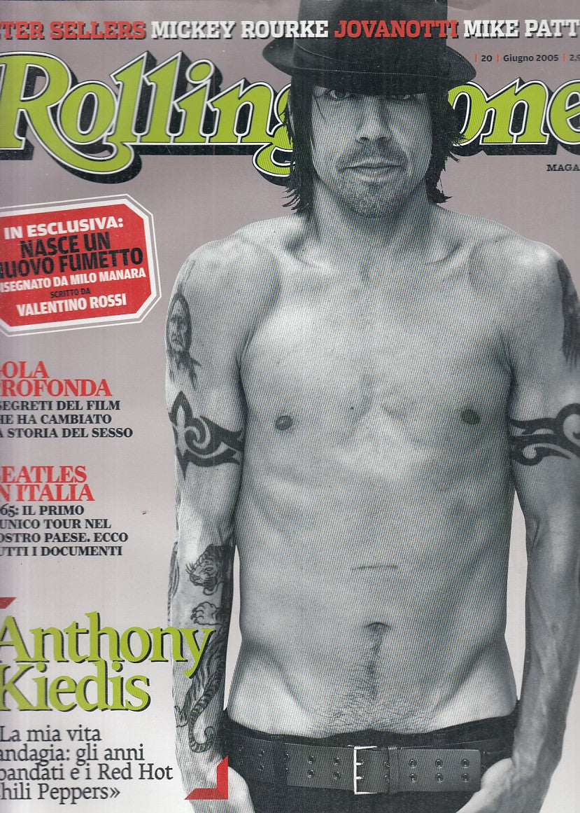 LR- RIVISTA MAGAZINE ROLLING STONE N.20 ANTHONY KIEDIS ----- 2005 - B - YFS999