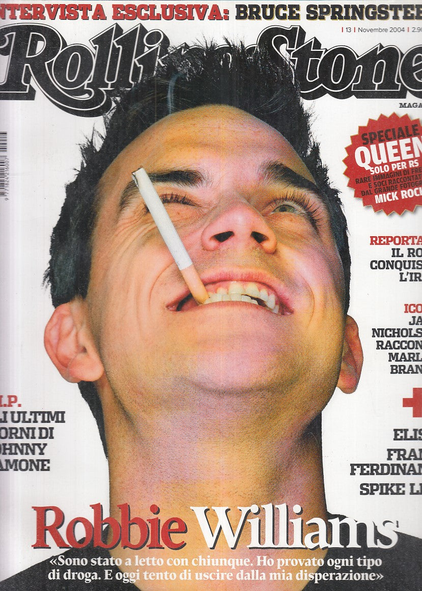 LR- RIVISTA MAGAZINE ROLLING STONE N.13 ROBBIE WILLIAMS ----- 2004 - B - YFS999
