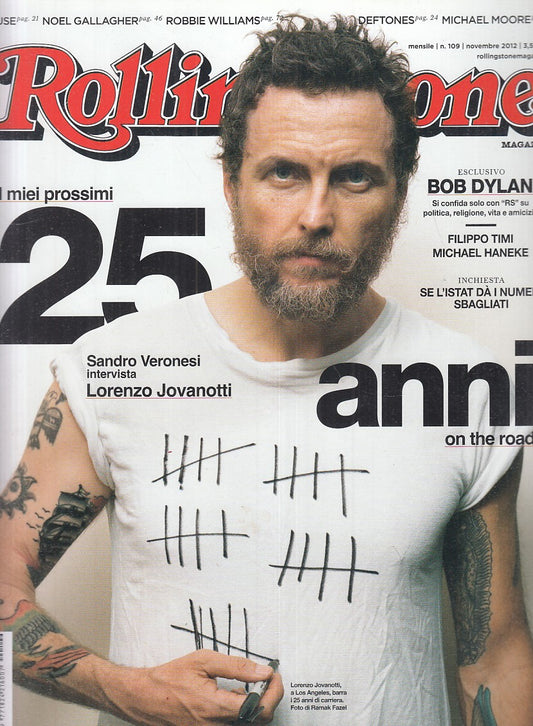LR- RIVISTA MAGAZINE ROLLING STONE N.109 LORENZO JOVANOTTI----- 2012- B - YFS999