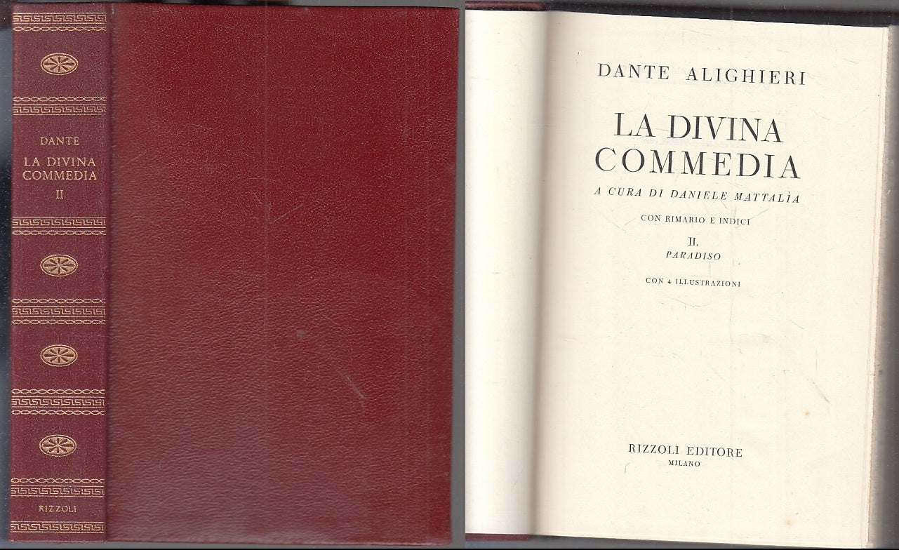 LN- LA DIVINA COMMEDIA IL PARADISO - DANTE - RIZZOLI- CLASSICI-- 1960- B- XFS999