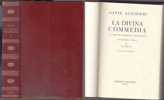 LN- LA DIVINA COMMEDIA IL PARADISO - DANTE - RIZZOLI- CLASSICI-- 1960- B- XFS999