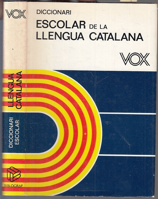 LZ- DICCIONARI ESCOLAR DE LA LLENGUA CATALANA - VOX ---- 1984 - CS - XFS122