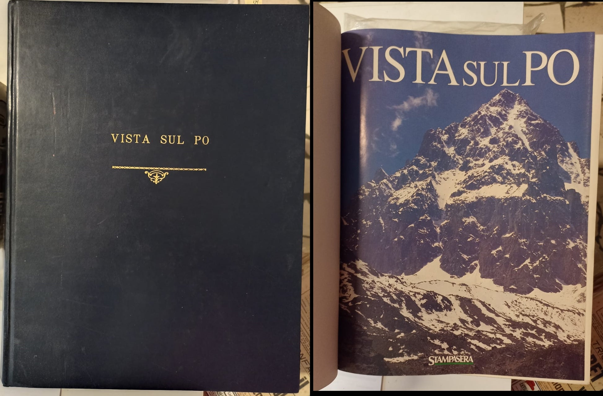 LV- VISTA SUL PO VOLUME RILEGATO -- STAMPASERA --- 1989 - C - ZFS319